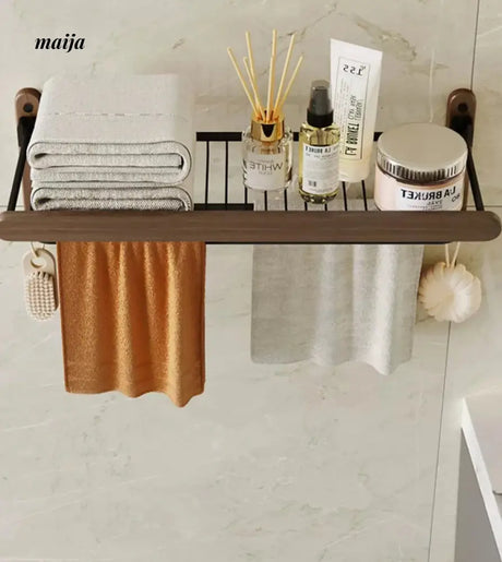 NHSJ Punch-Free Storage Basket and Towel Rack from Kaiyashi