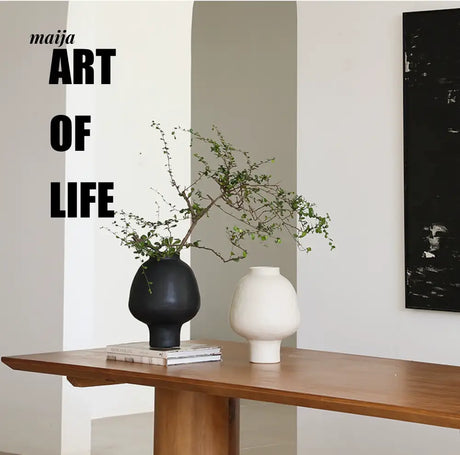 Amelie French Cream Style Handmade Ceramic Vase from maija