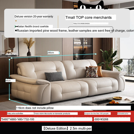 DIPU Nikolaj Cream Cowhide Sofa from DIPU