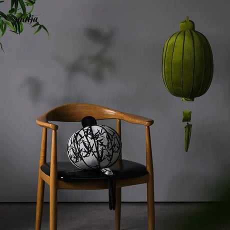 MUYE Chinese Bamboo Cylinder Cushion from MUYE