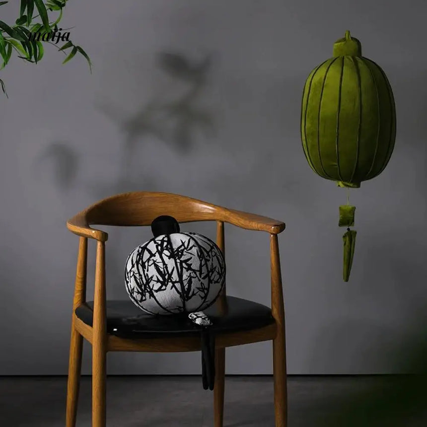 MUYE Chinese Bamboo Cylinder Cushion from MUYE