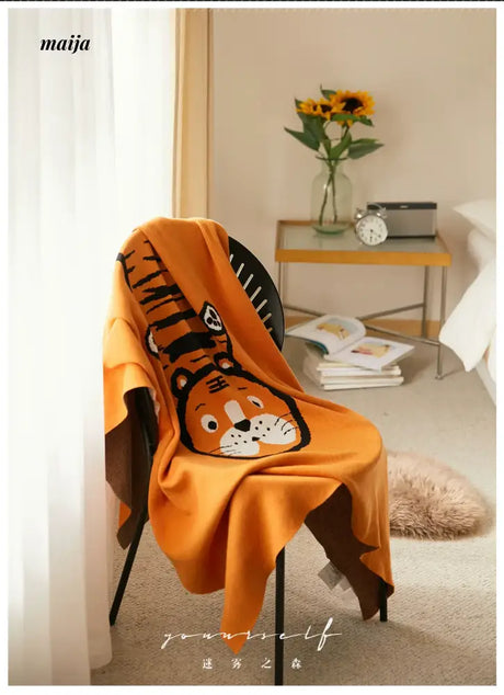 MISTYWOOD Cute Tiger Pillow for Living Room from MISTYWOOD