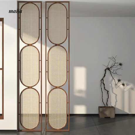 HARUNO Gabbi Rattan Partition Wall from HARUNO