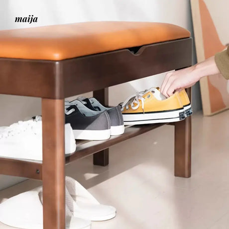 Flynn Shoe Changing Bench with Storage from maija