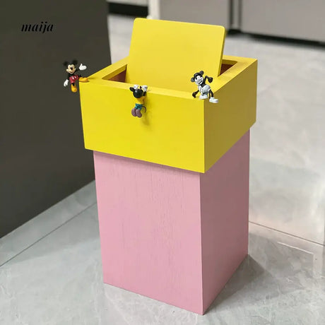 MUSN Cream Wind Trash Bin from MUSN
