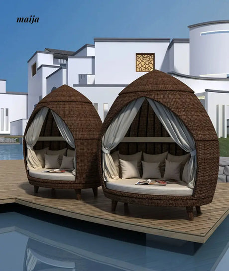 Outdoor Waterproof Rattan Igloo from maija