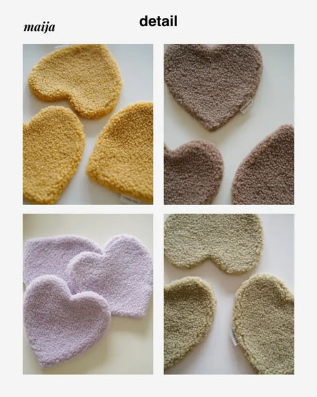 Fleece Heart Coaster from Wilde Früchte