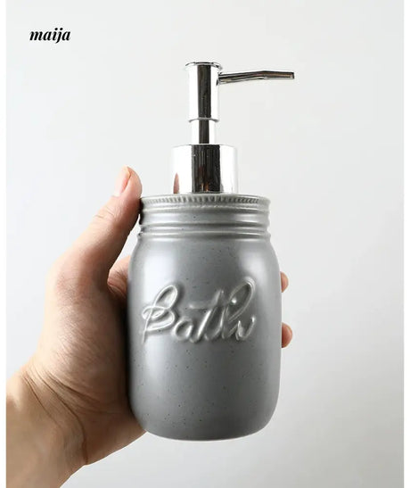 KULE HOME Ceramic Lotion Bottle and Shower Gel Holder from KULE HOME