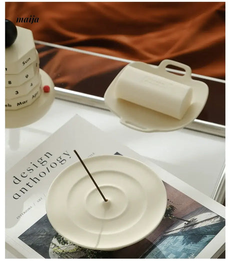 WENSHUO Cream Incense Plate Decorations from WENSHUO