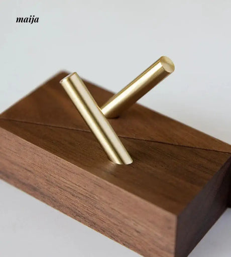 NHSJ Walnut Triangle Wall Hook from NHSJ