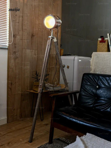 LYNN Tripod Wooden Floor Lamp from Lynn's Lamp