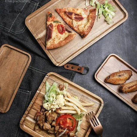 Rectangular Wooden Serving Plate from maija