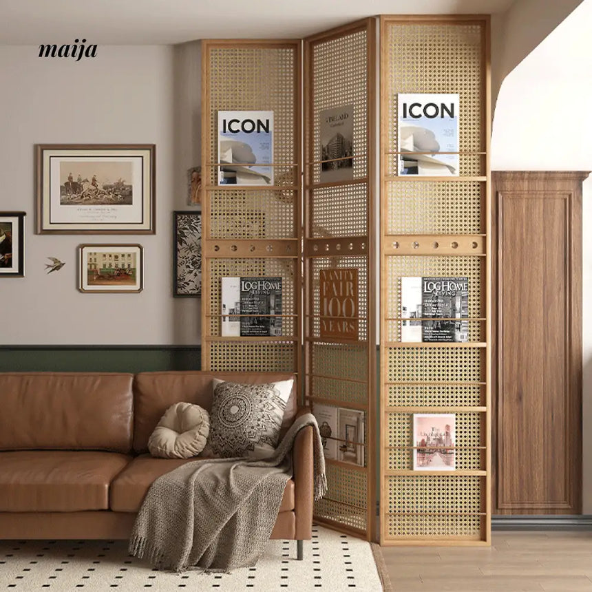 HARUNO Phoebe Rattan Partition Wall from HARUNO