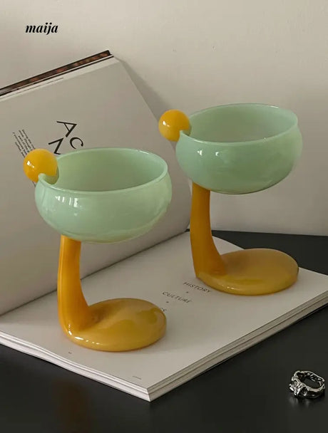 Cartoon Duck Feet Cocktail Glass from maija