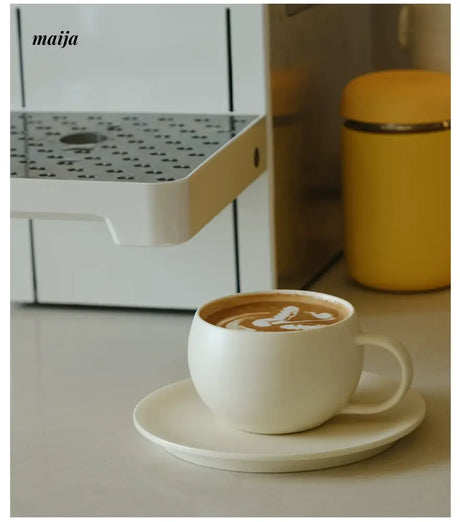 WENSHUO Cream Coffee Ceramic Cup Set from WENSHUO
