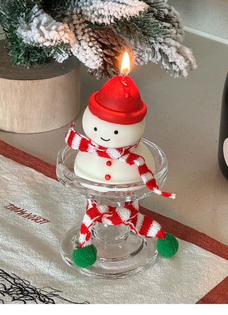 MELONGIRL Christmas Tree Snowman Candle from MELONGIRL
