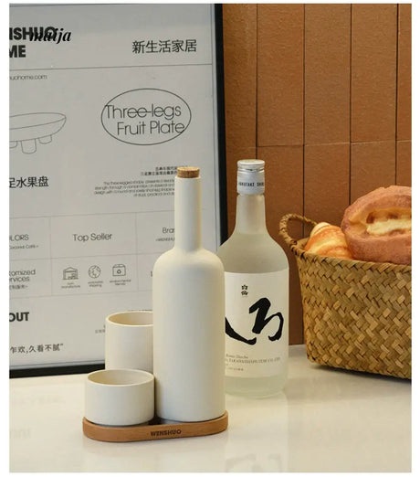 WENSHUO Cream Wine Dispenser Set from WENSHUO