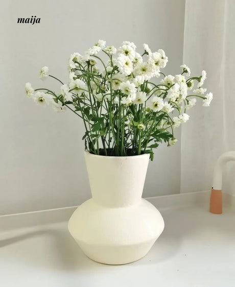 Classic Wide Mouth Ceramic Vase from NICEMOON