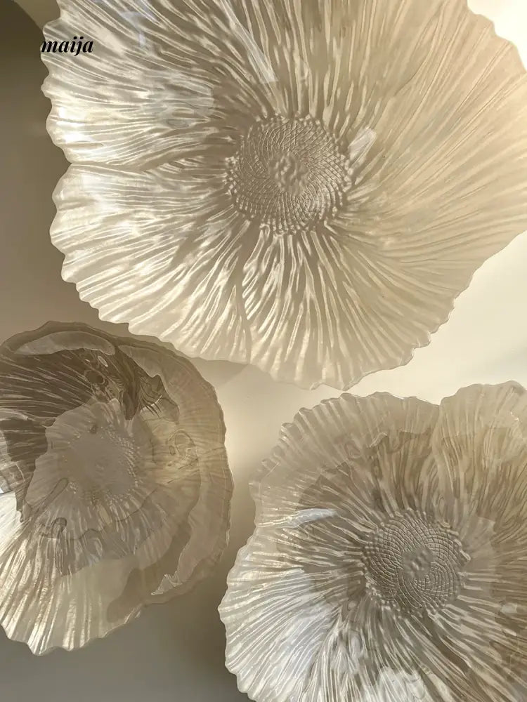 LIVETAI Modern Glossy Petal Crystal Flower Bowl from maija