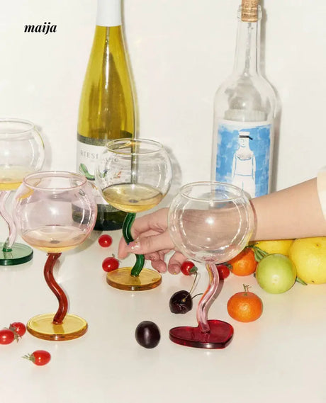 SOREMO Colourful Bubble Wine Glass from maija