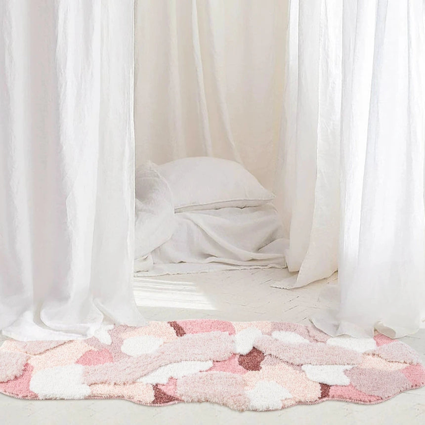 KENZAKI Sakura Snow Washable Rug from KENZAKI