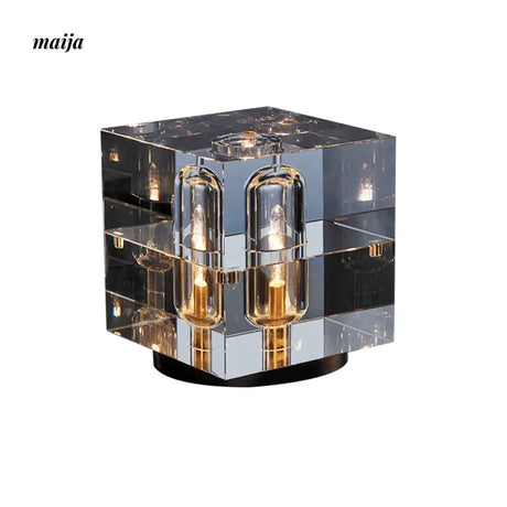 Glass Capsule Table Lamp from maija