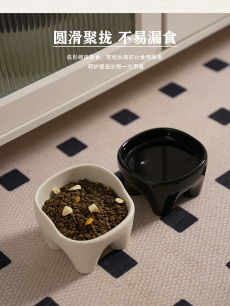 LENYVASEN Jasper Large Ceramic Pet Bowl from LENYVASEN