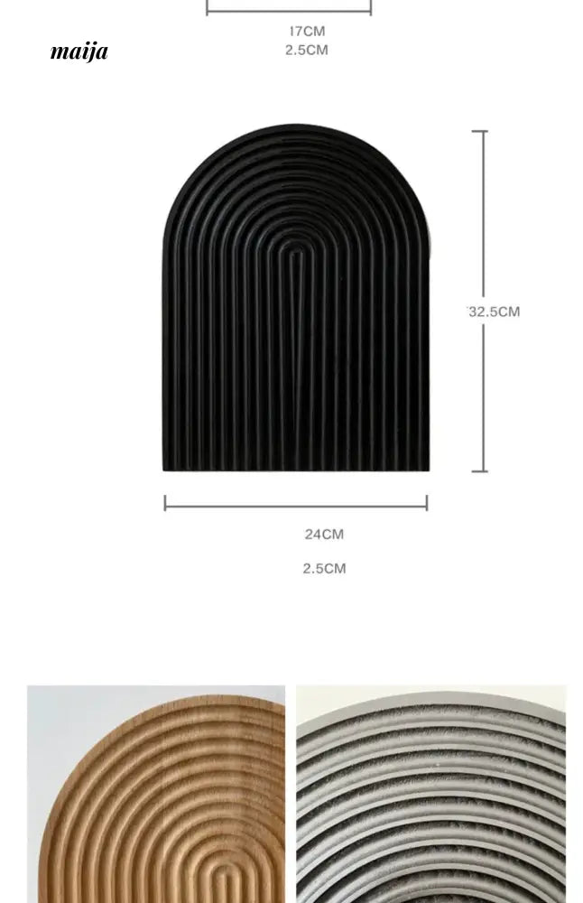 COLOURHUNTER Brand Black Retro Wooden Decorations from maija