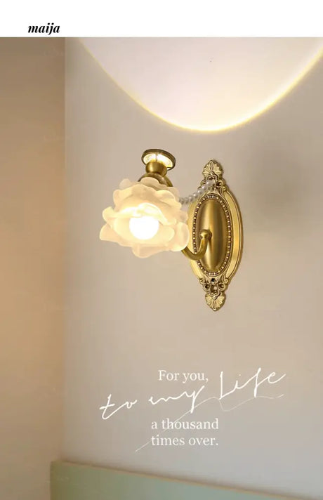 NANCY French Copper Chandelier Bathroom Mirror Light from NANCY