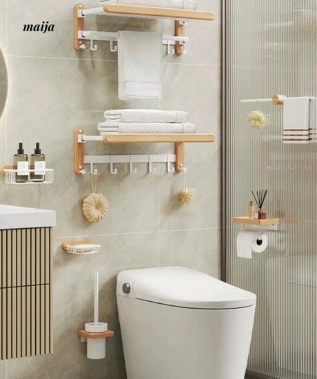 NHSJ Bath Towel Rack and Sanitary Napkin Holder from Kaiyashi