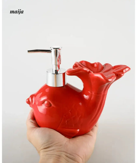KULE HOME Fish Ceramic Lotion and Hand Sanitizer Bottle from KULE HOME