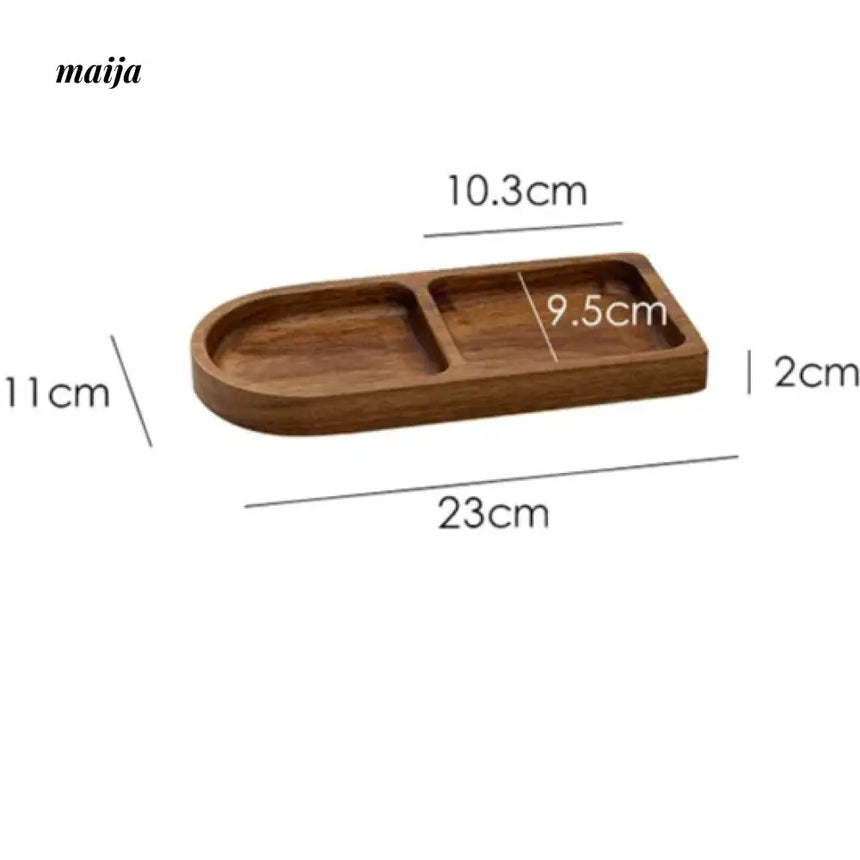 Wooden Serving Plate with Grid from KIMACHI