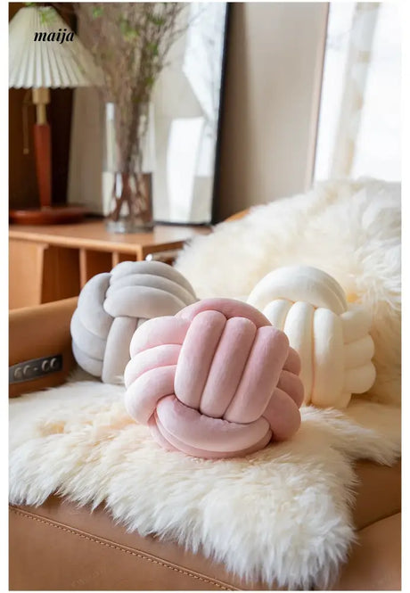 MISTYWOOD Creative Knot Rope Sofa Pillow from MISTYWOOD