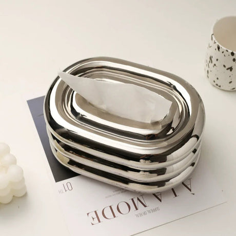 LENYVASEN Elodie Silver Ceramic Storage System from LENYVASEN