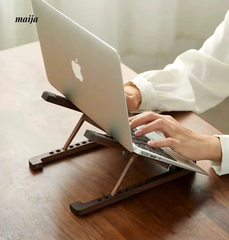 KIMACHI Wooden Foldable Adjustable Laptop Stand from KIMACHI