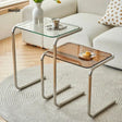 LOWERLEFT Acrylic Sofa Bedside Table from Lower Left