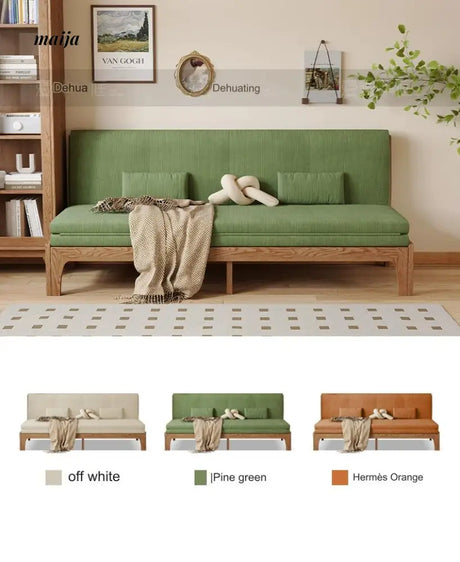 Karol Retractable Solid Wood Sofa Bed from AI
