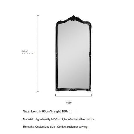 LANXESS Amelie Vintage Carved Floor Mirror from LANXESS