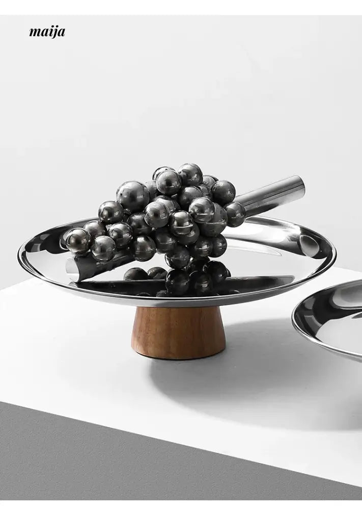 COLLECT TIME Scandinavian Coffee Table with Wooden Base from COLLECT TIME