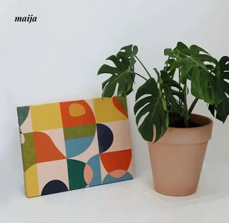 COLOURHUNTER Geometric Color Block Decorative Painting from maija
