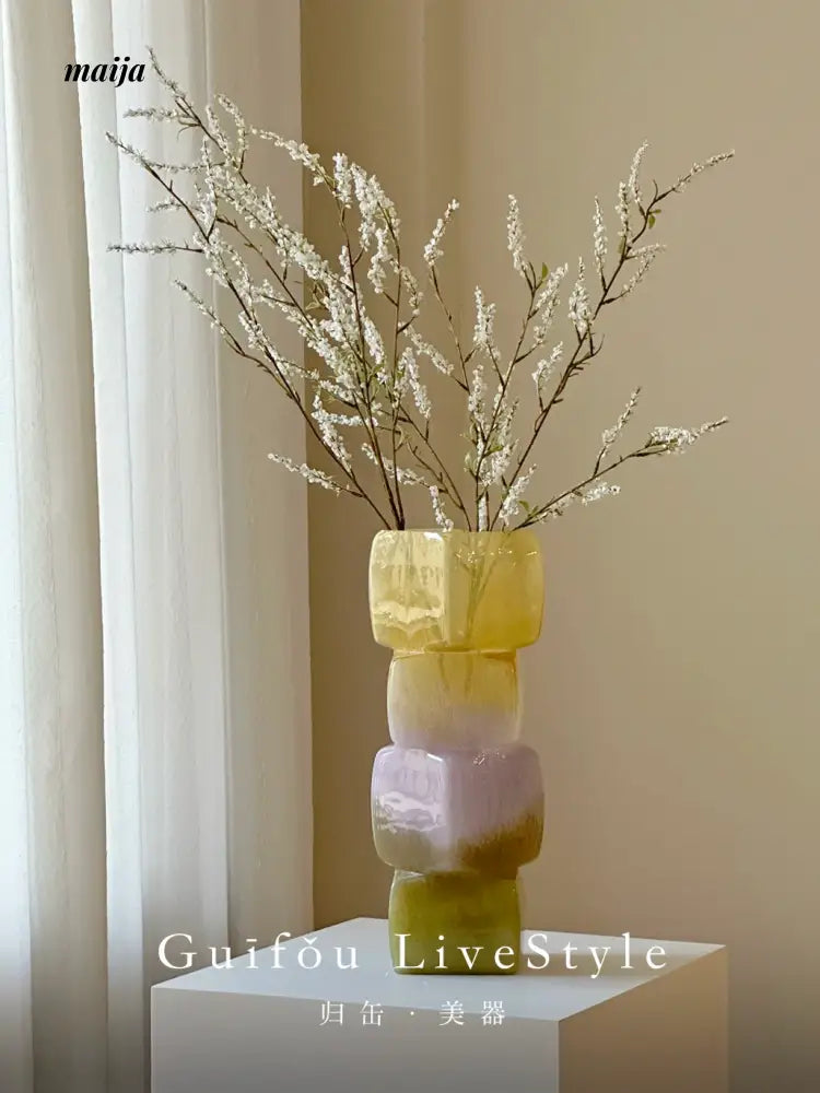GUIFOU Glazed Floor Standing Vase from GUIFOU