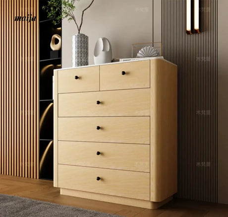 Jacobson Leather Wrap Chest of Drawers from Mufanli