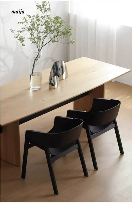 MIKA Armrest Solid Wood Designer Chair from MIKA