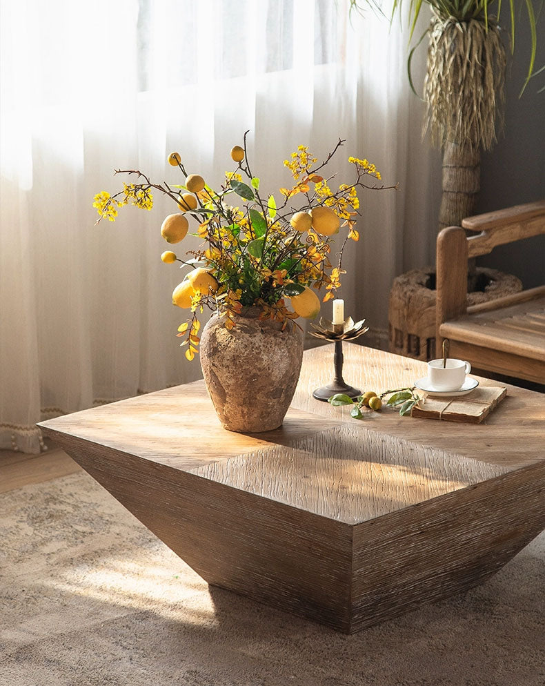 Asuka Solid Wood Coffee Table from Miaozun