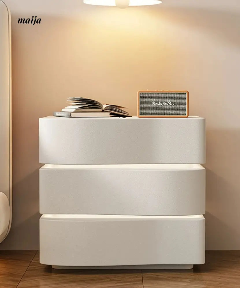 Maddie Solid Wood Bedside Table from maija