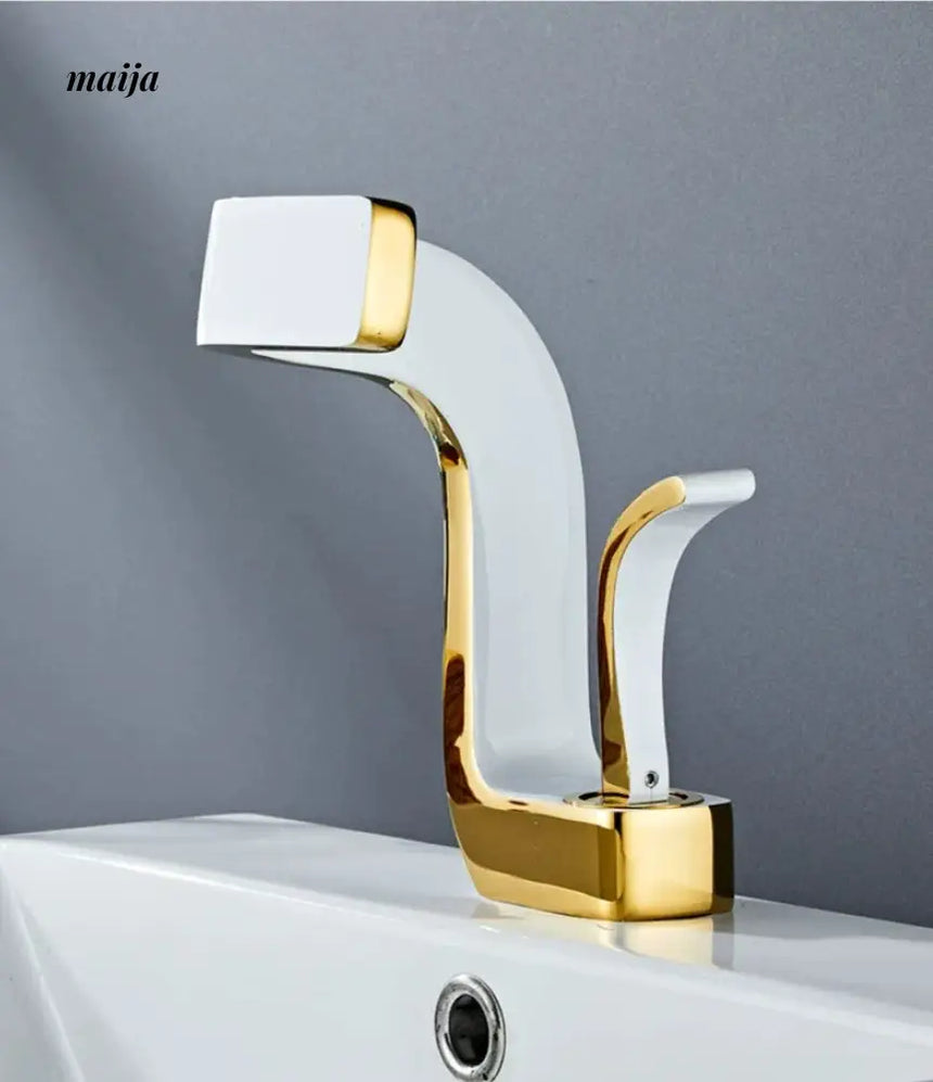 Noble Waterfall Copper Washbasin Faucet from Kaiyashi