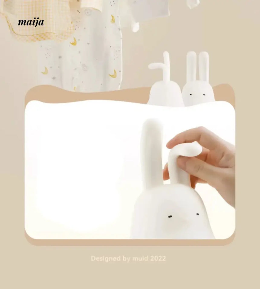 MUID Squeezy Rabbit Folded Ears Night Lamp from maija