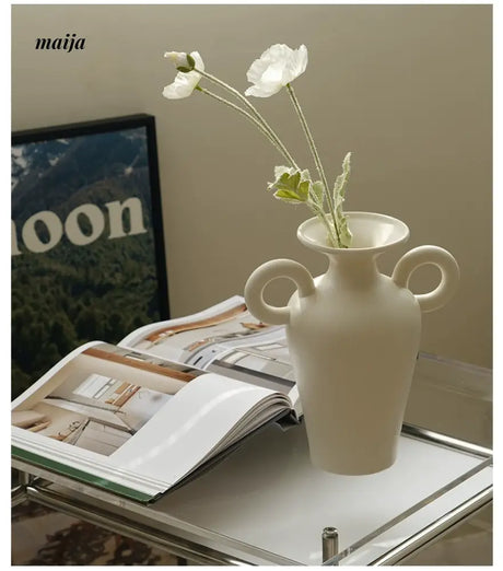 WENSHUO Cream Retro Ceramic Decorations from WENSHUO