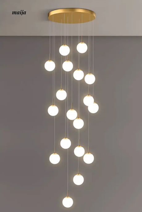 Round Staircase Chandelier from maija