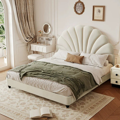 DOSMARS Ava Dama Velvet Double Bed from DOSMARS